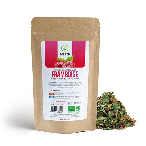 Thé Glacé BIO Framboise - Pop CBD CBD France Discount