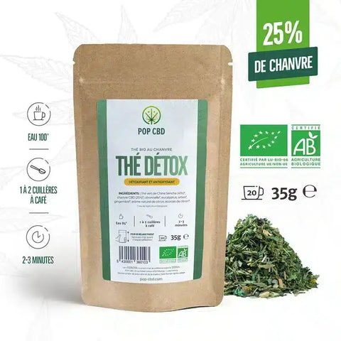 Thé Vert Détox BIO - Pop CBD CBD France Discount