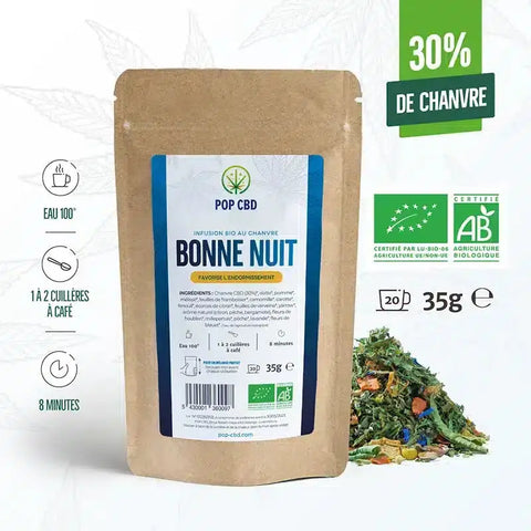 Tisane BIO Bonne Nuit - Pop CBD CBD France Discount