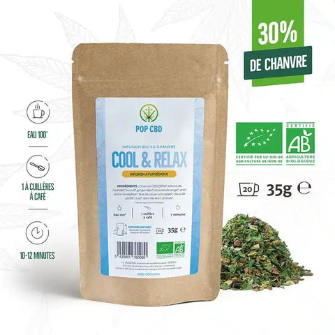 Tisane BIO Cool & Relax - Pop CBD CBD France Discount