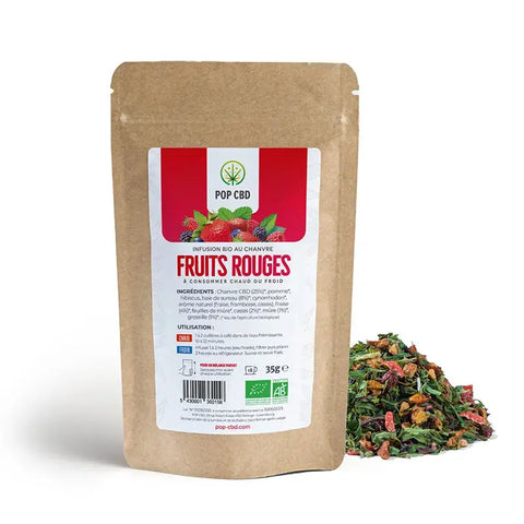 Tisane BIO Fruits Rouges - Pop CBD CBD France Discount