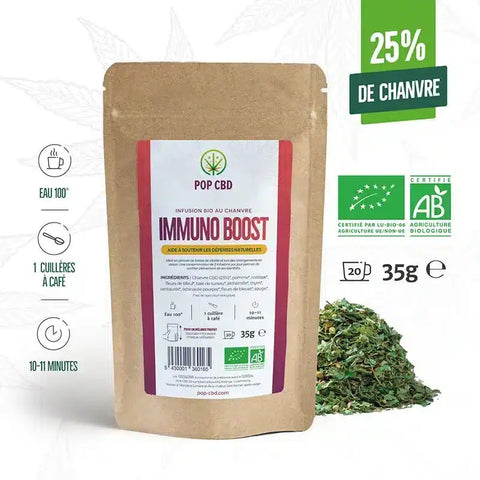 Tisane BIO Immuno-Boost - Pop CBD CBD France Discount