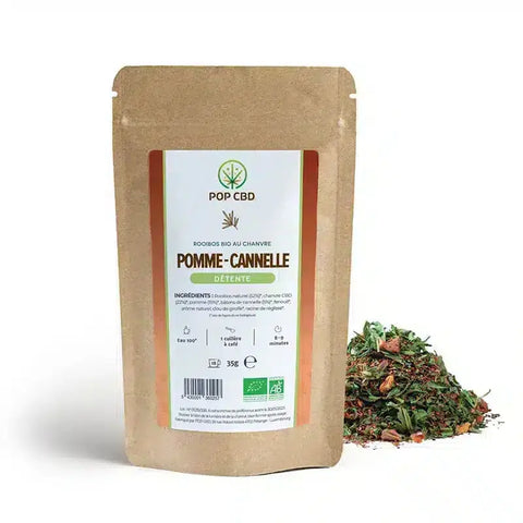 Tisane BIO Rooibos Pomme Cannelle - Pop CBD CBD France Discount