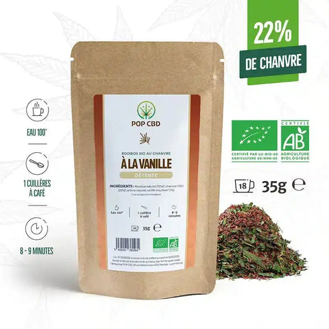 Tisane BIO Rooibos Vanille - Pop CBD CBD France Discount