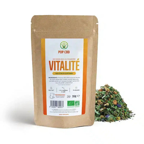 Tisane BIO Vitalité - Pop CBD CBD France Discount