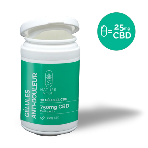 Gélules CBD BIO Anti-Douleur - Symbiose CBD France Discount