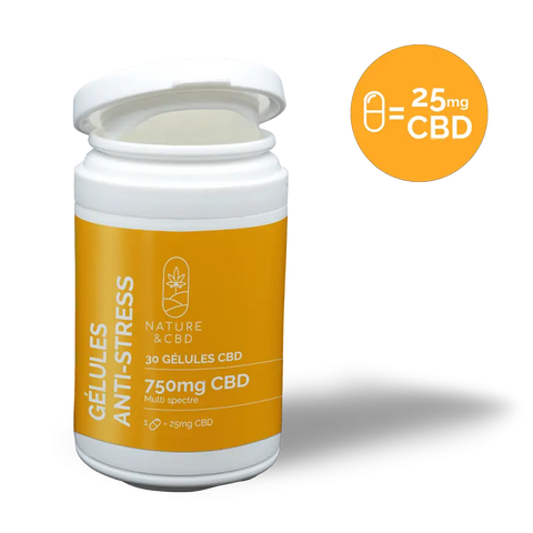 Gélules CBD BIO Anti-Stress - Symbiose CBD France Discount